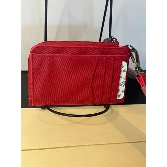 LUG TWIRL Matte Luxe VL RFID Wristlet Wallet - Ruby Red - Picture 2 of 3